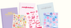 Cuadernos (Journal) tipo libro a rayas + set de stickers