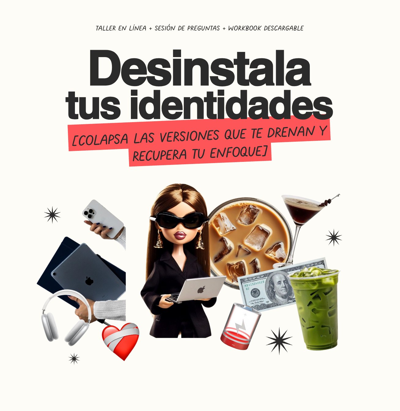 Desinstala tus identidades: colapsa las versiones que te drenan y recupera tu enfoque